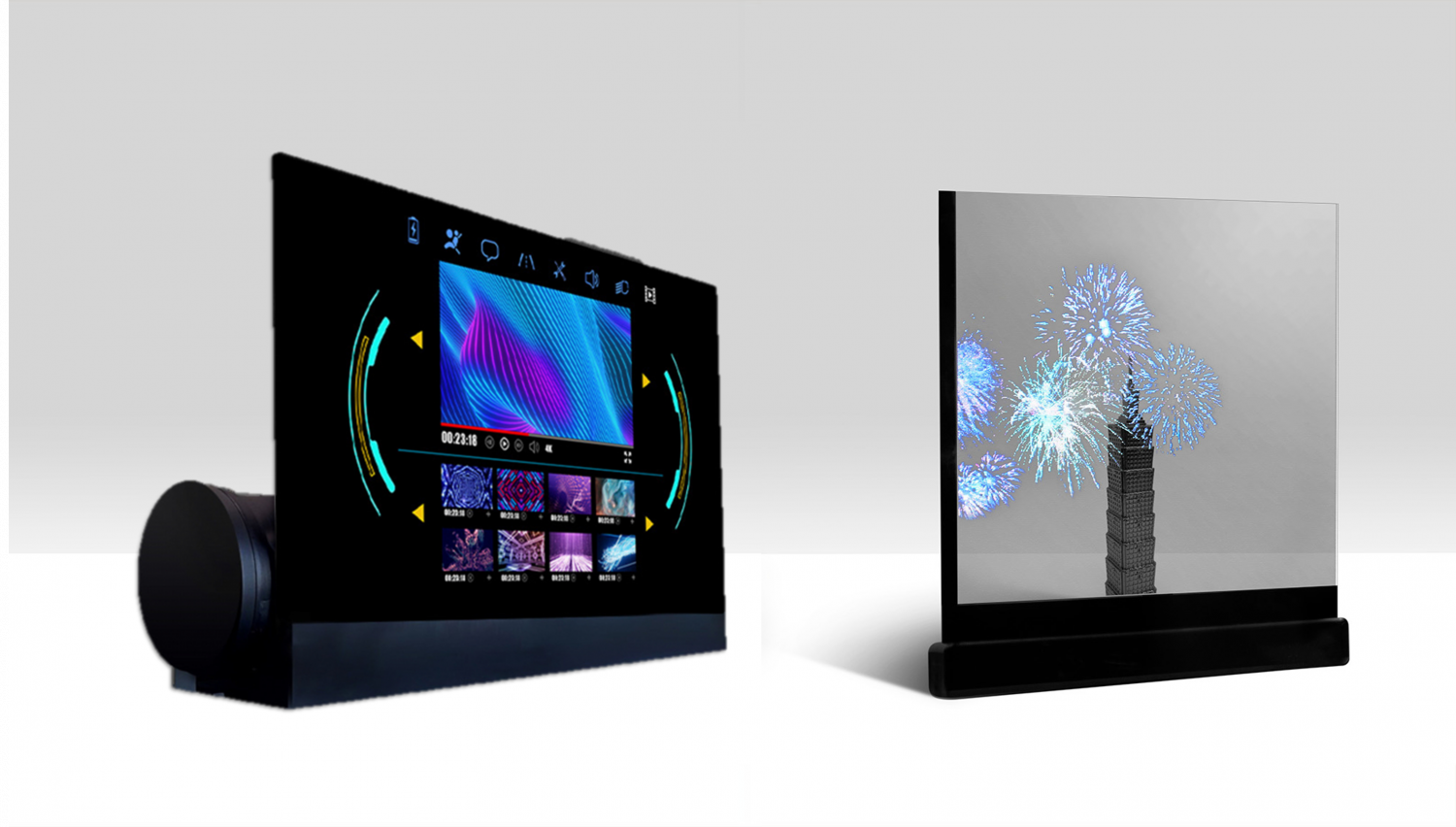 可卷式、折迭性、高透明